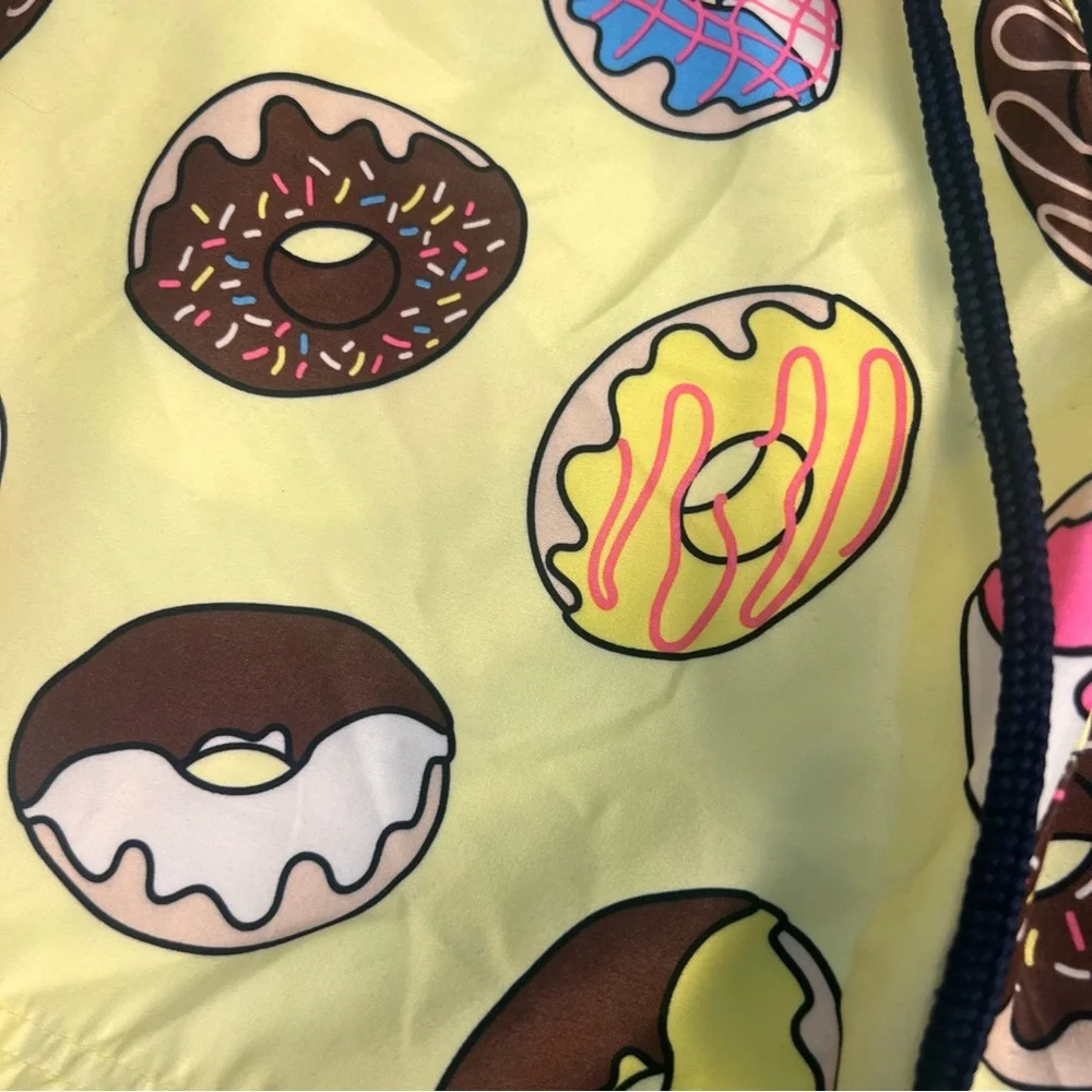 U.S. Surf Club Colorful Donut Print Swim Shorts‎ With Mesh Netting Men's Small